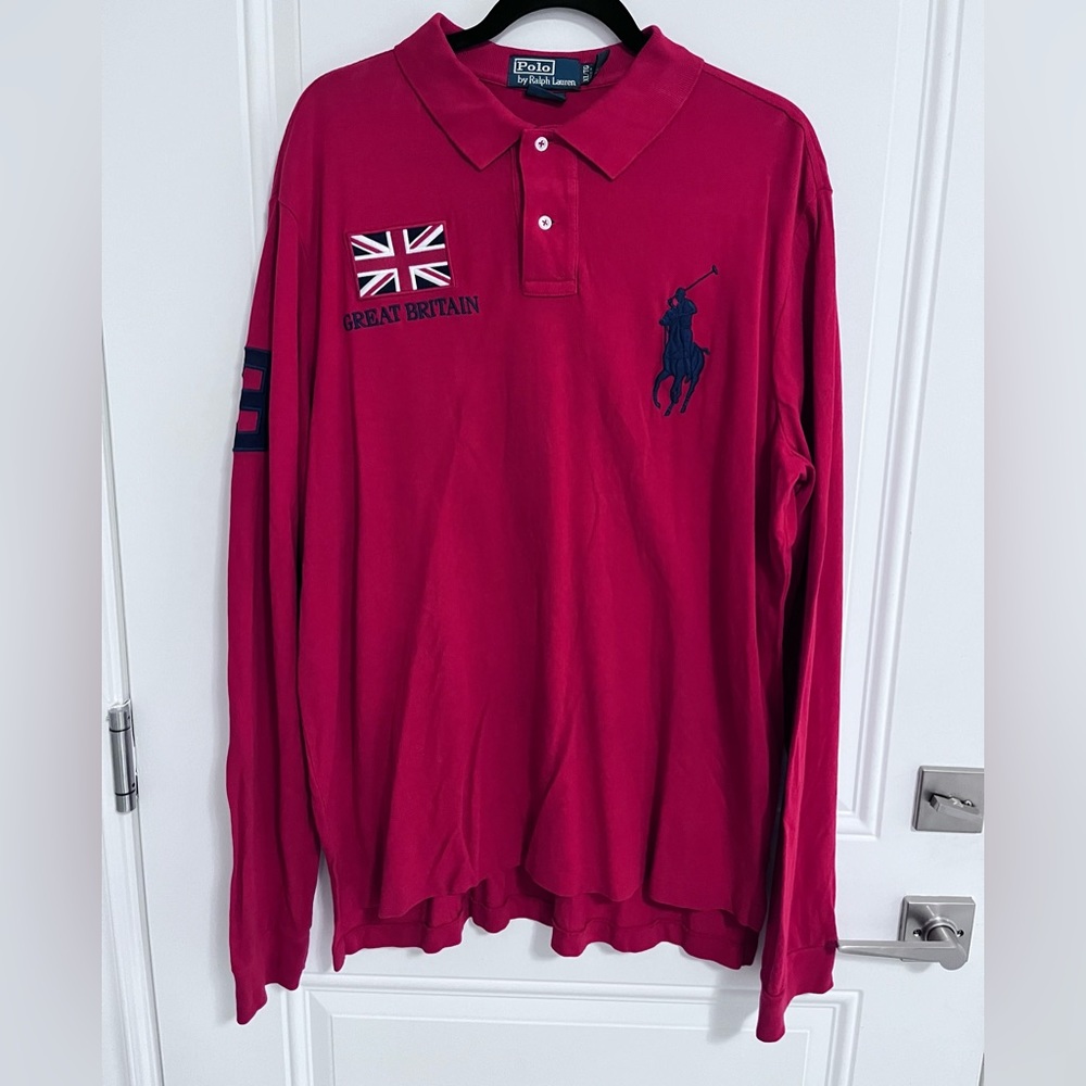 NWOT - Polo Ralph Lauren Men’s Big Pony Long Sleeve Polo Shirt - Size XL